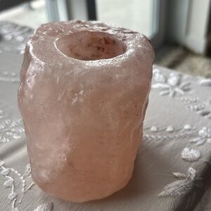 ☀️Weekend SALE☀️ Natural Pink Salt Candle Holder